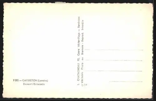 AK Capbreton /Landes, Devant l`estacade