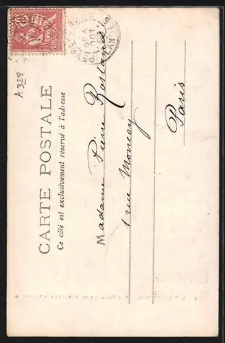 AK Mont-de-Marsan, Bergère Landaise gardant son troupeau