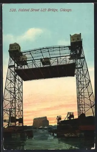 AK Chicago, IL, Halsted Street Lift Bridge