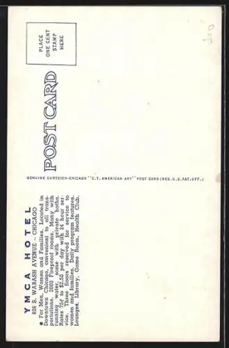 AK Chicago, IL, YMCA Hotel