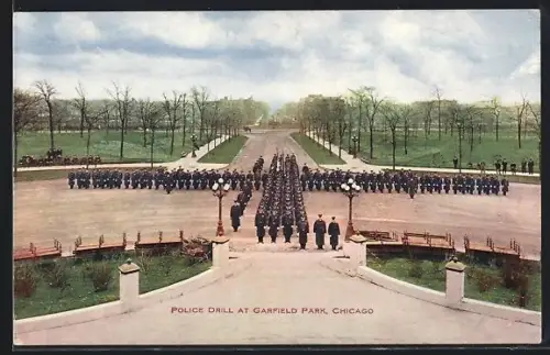 AK Chicago, IL, Police Drill at Garfield Park