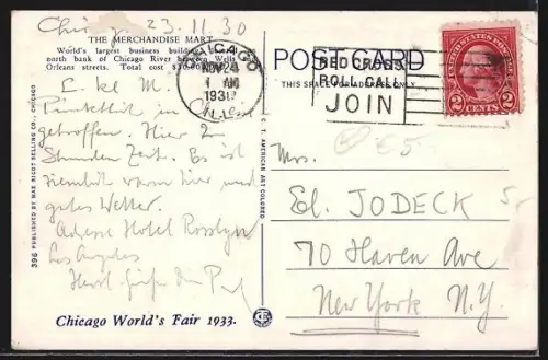 AK Chicago, IL, The Merchandise Mart by night