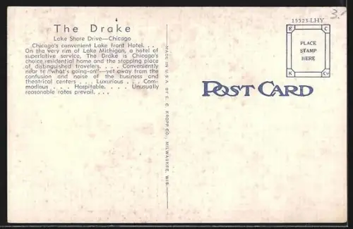 AK Chicago, IL, The Drake Hotel