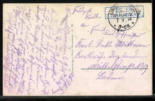 AK Männer und Frauen in elsass-lothringischer Tracht