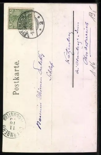 AK Portrait Prinz Bernhard Heinrich von Sachsen-Weimar-Eisenach in Uniform, Gedenkkarte