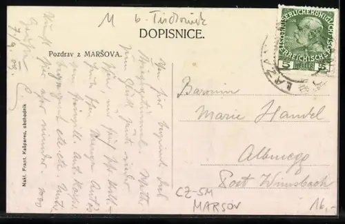 AK Marsov, Skola, F. Kasparec, Kostel