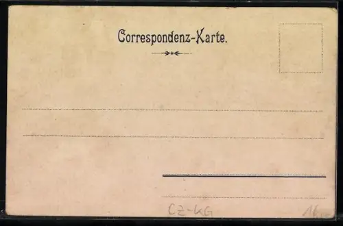 Lithographie Johannisbad, Kurplatz, Totalansicht, Ev. Kirche