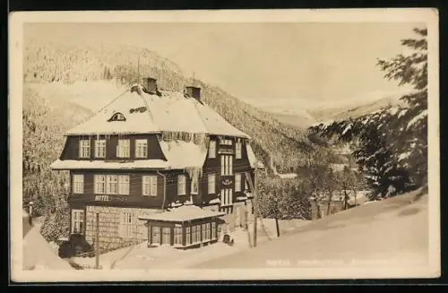 AK Spindelmuhle, Hotel Primator im Schnee