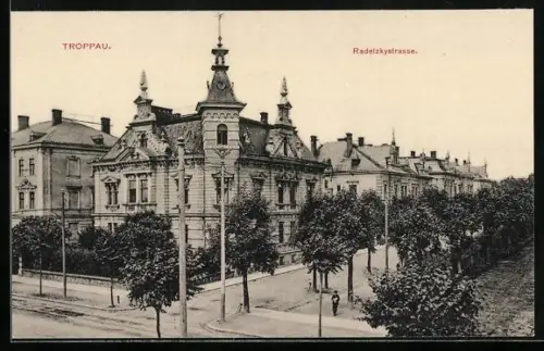 AK Troppau, Blick in die Radelzkystrasse