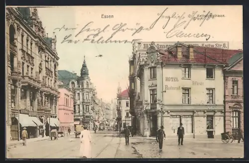 AK Essen, Hotel-Restaurant H. Förster in der Kettwigerstrasse 6