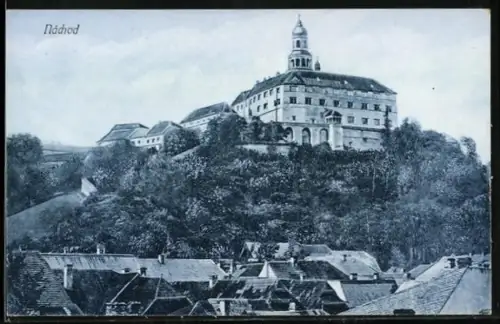 AK Náchod, Blick zum Schloss