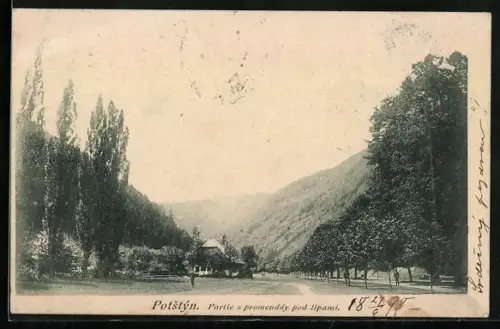 AK Potstýn, Partie z promenády pod lipami