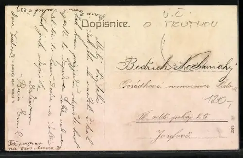 AK Dvur Králové n. Labem, Blick zum Ort