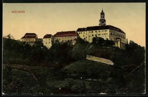 AK Náchod, Blick zum Schloss