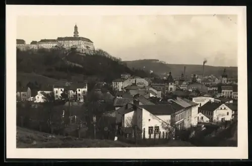 AK Náchod, Panorama mit Schloss