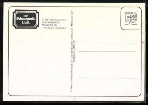 AK Glottertal, Die Schwarzwaldklinik, Drehorte, Schluchsee, St. Peter, St. Märgen und Villingen