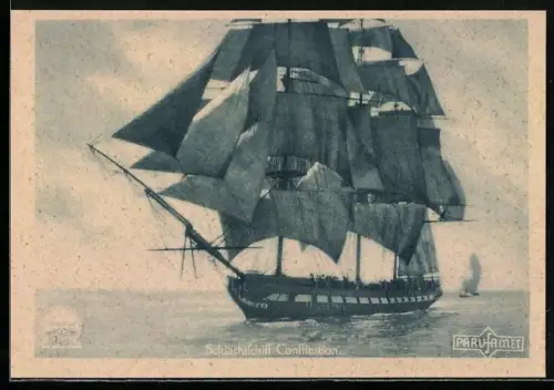 AK Schlachtschiff Constitution, Filmszene, Schiff auf See