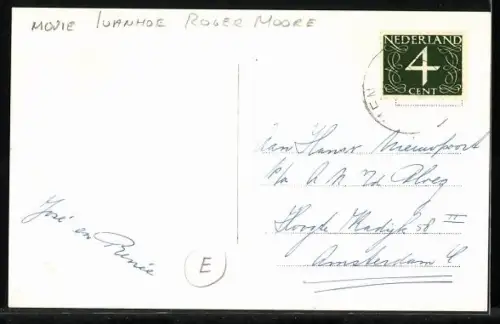 AK Filmszene aus Ivanhoe