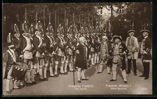 AK Fridericus Rex, Filmszene mit Otto Gebühr als Kronprinz Friedrich