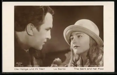 AK Der Heilige und ihr Narr, Filmszene mit Wilhelm Dieterle und Lien Dyers