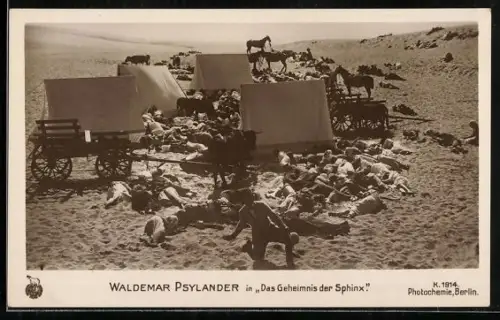 AK Schauspieler Waldemar Psilander in Das Geheimnis der Sphinx