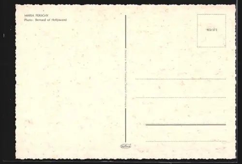 AK Maria Perschy im Bikini am Wasser