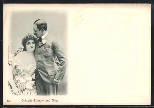 AK Princess Chimay und Rigo, Doppelportrait