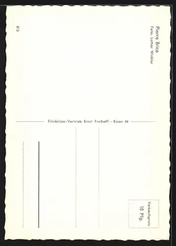 AK Schauspieler Pierre Brice im Indianerkostüm