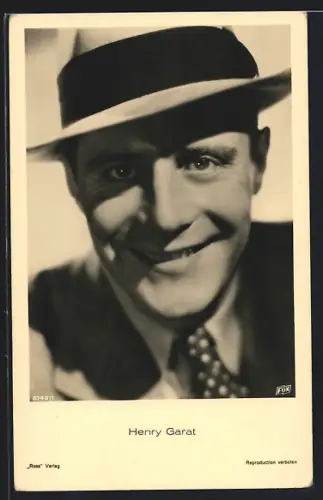 AK Schauspieler Henry Garat mit lächelndem Gesicht