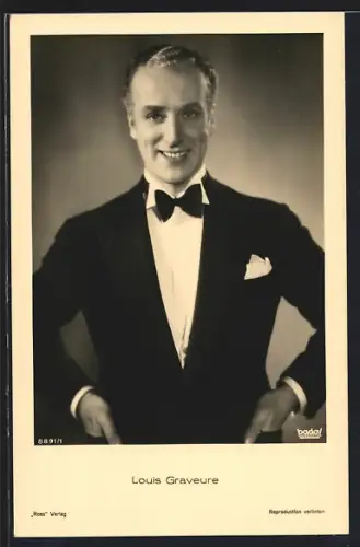 AK Schauspieler Louis Graveure im Frack