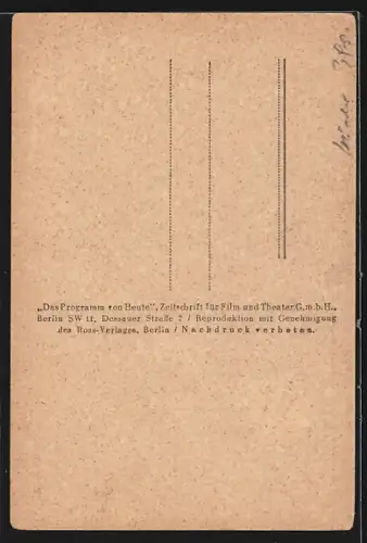 AK Schauspielerin Magda Schneider mit ernstem Blick
