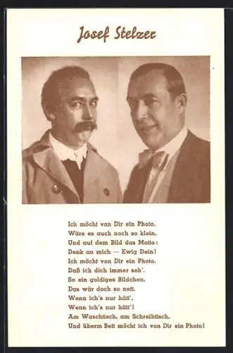 AK Linz, Landestheater Linz, Schauspieler Josef Stelzer in Der gütige Antonius
