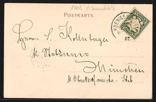 AK Berchtesgaden, Marktplatz mit Brunnen im Winter