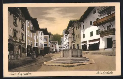 AK Berchtesgaden, Marktplatz