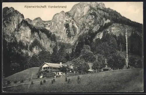 AK Schönau /Obb., Gasthof Vorderbrand