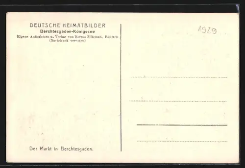 AK Berchtesgaden, Markt mit Brunnen und umliegender Bebauung