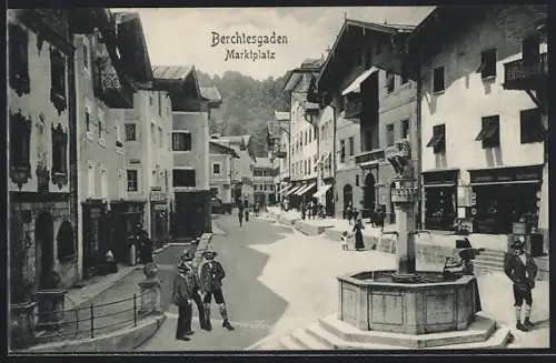 AK Berchtesgaden, Marktplatz