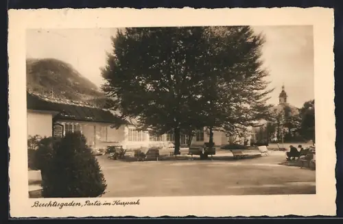 AK Berchtesgaden, Partie im Kurpark