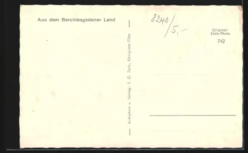 AK Berchtesgaden, Franziskanerplatz mit Untersberg