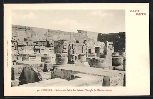 AK Thèbes, Ruines du Saint des Saints