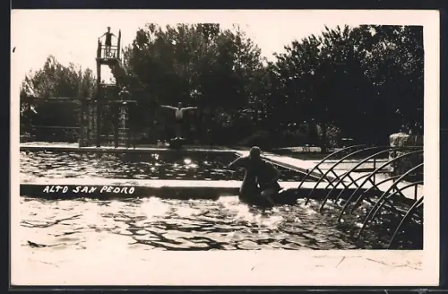 AK Alto San Pedro, Freibad mit Sprungturm