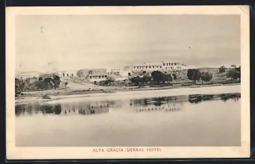AK Alta Gracia, Sierras Hotel vom Wasser aus