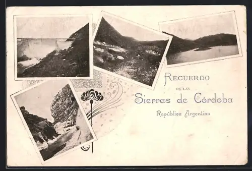 AK Sierras de Cordoba, Berglandschaften, Ortspartien