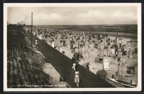 AK Wangerooge, Promenade mit Strand