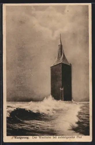 AK Wangeroog, Westturm bei aufsteigender Flut