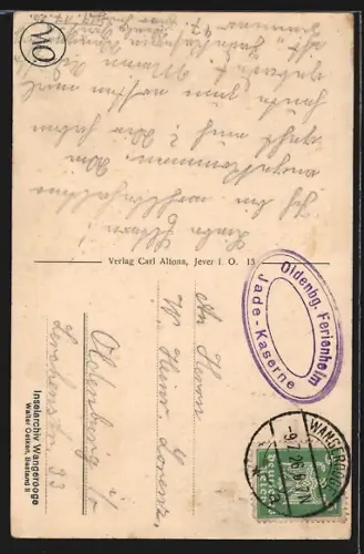 AK Wangeroog, Westturm bei aufsteigender Flut