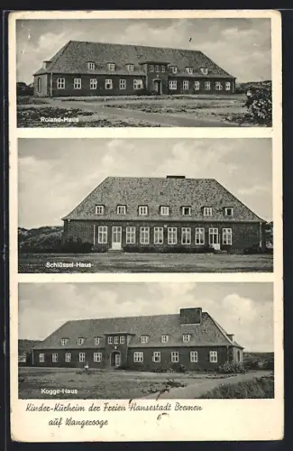 AK Wangerooge, Roland-Haus, Schlüssel-Haus, Kogge-Haus, Kinder-Kurheim Bremen