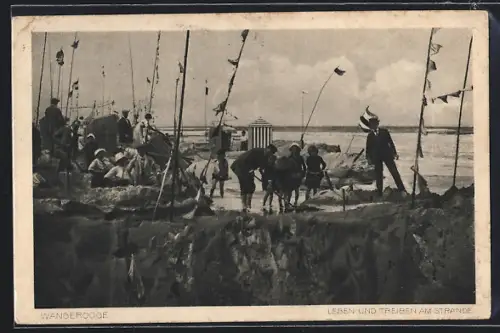 AK Wangerooge, Leben und Treiben am Strande