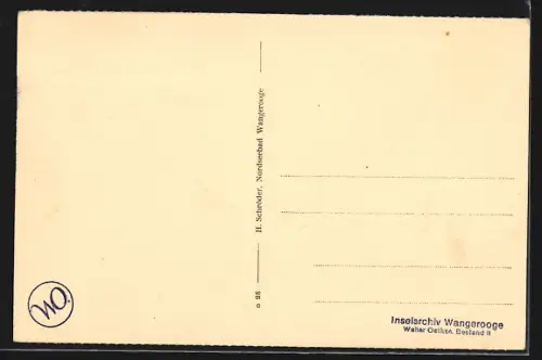 AK Wangerooge, St. Willehadstift, Burgenbau am Strande