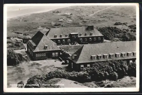 AK Wangerooge, Bremer Kinderheim von oben gesehen